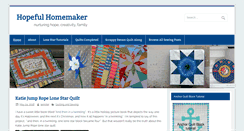 Desktop Screenshot of hopefulhomemaker.com